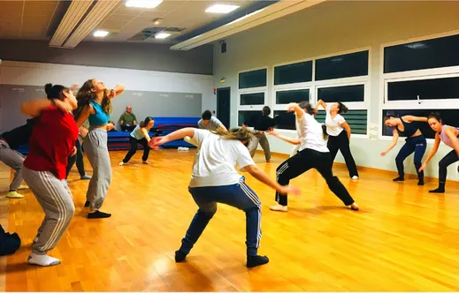 Parcours chorégraphique, intervention auprès d'une classe danse
